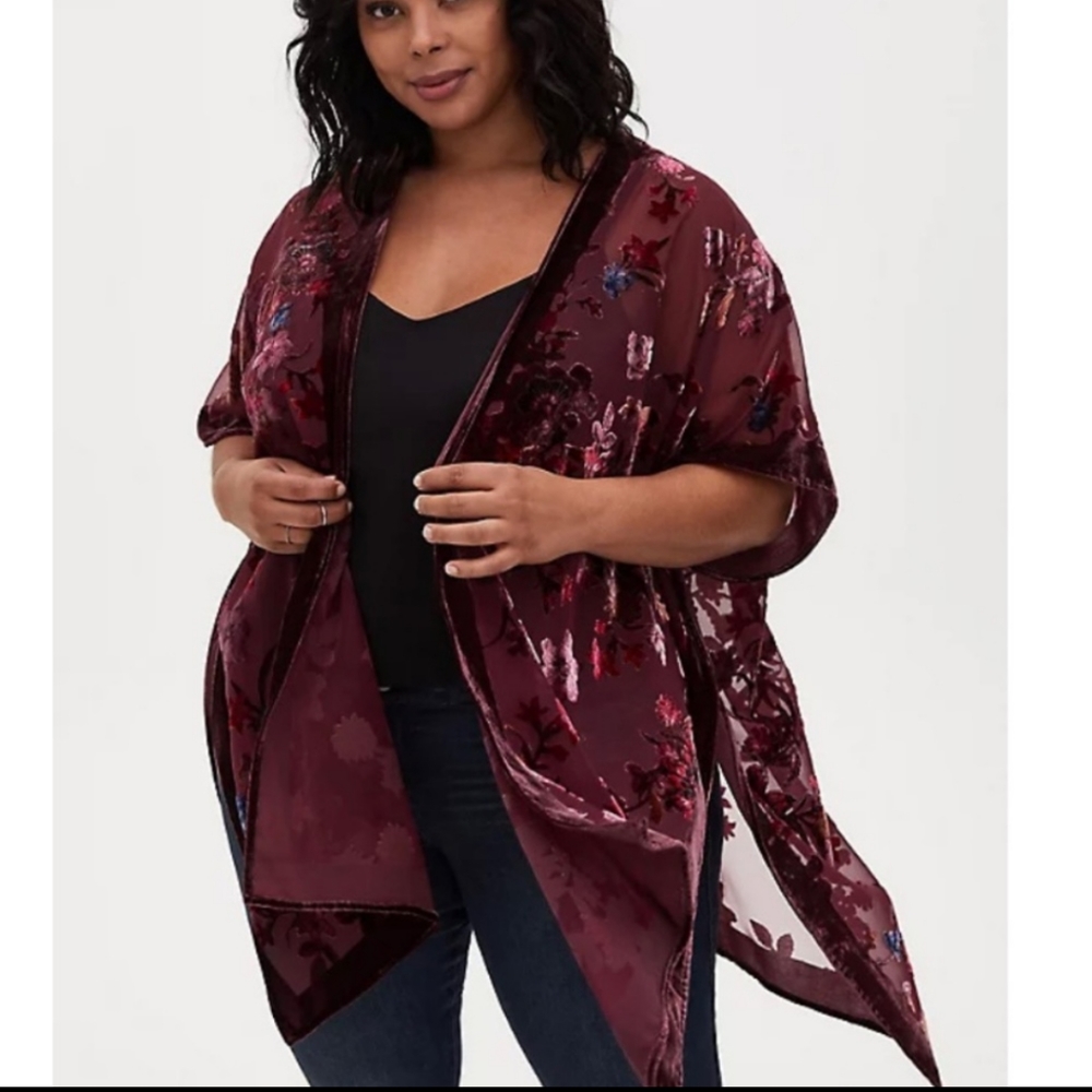 Torrid velvet kimono